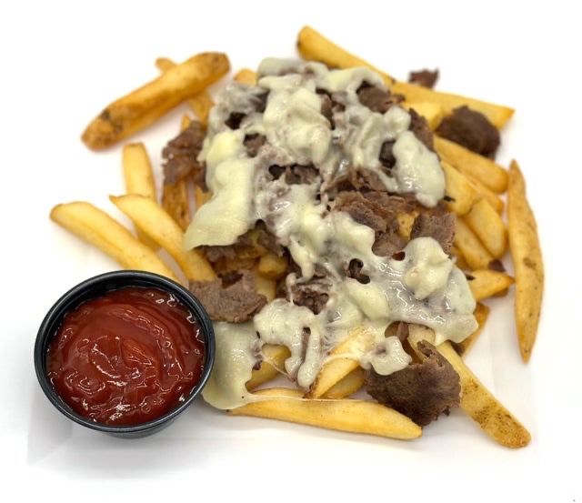Loaded Fries with Steak at BITES Food Court + Bar, Langley Park